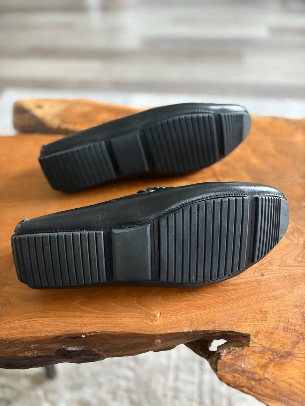 Mercanti Fiorentini Black Leather Bit-Detail Loafers